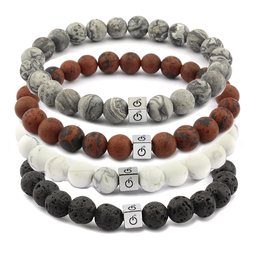 Unique and Powerful Bracelet 4 Colors Grey Red White Black